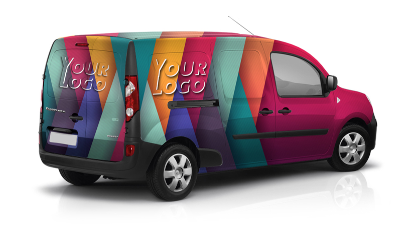 furgoneta con rotulación integral